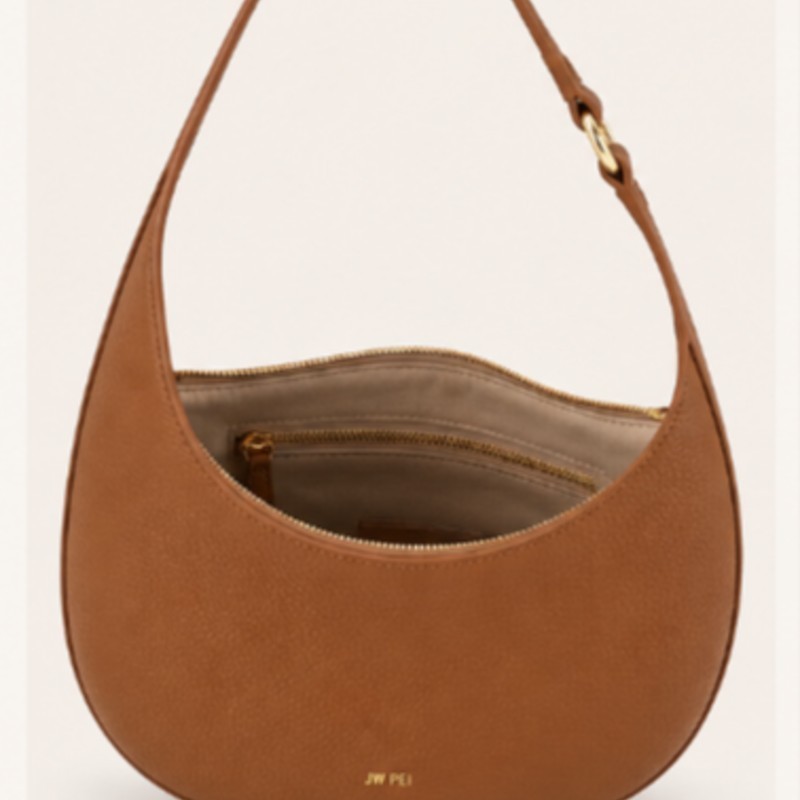 Caramel Crescent Shoulder Bag