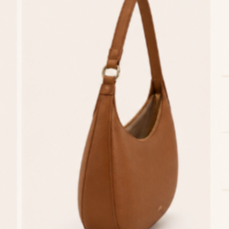 Caramel Crescent Shoulder Bag
